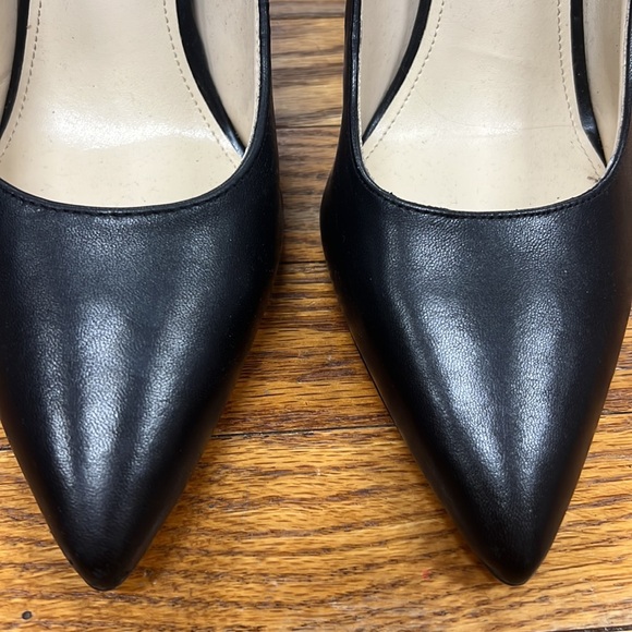 NINE WEST | Tatiana pointy toe leather pumps/heels black - Picture 8 of 16